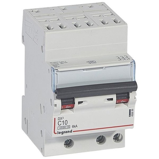 [LEG406899] Dx3 Disjoncteur 3P C10 4500A/6Ka Auto legrand 406899
