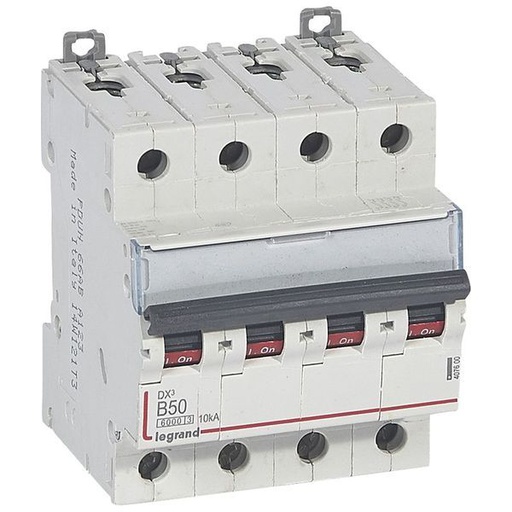 [LEG407600] Dx3 Disjoncteur 4P B50 6000A/10Ka legrand 407600
