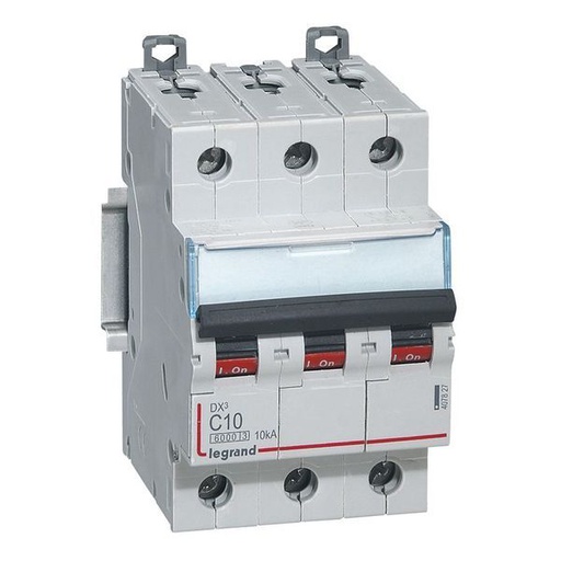 [LEG407827] Disjoncteur Dx³ 6000 -Vis/Vis-3P- 400V~-10A-10Ka-Courbec-Pei legrand 407827