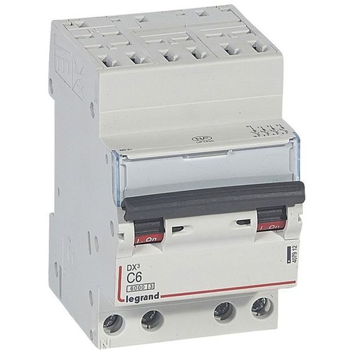 [LEG407912] Dx3 Disjoncteur 4P C6 6000A/10Ka Auto legrand 407912