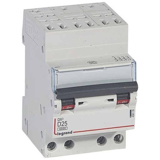 [LEG408135] Dx3 Disjoncteur 4P D25 6000A/10Ka Auto legrand 408135