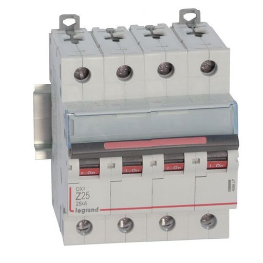 [LEG409937] Dx3 Disjoncteur 4P Z25 25Ka legrand 409937