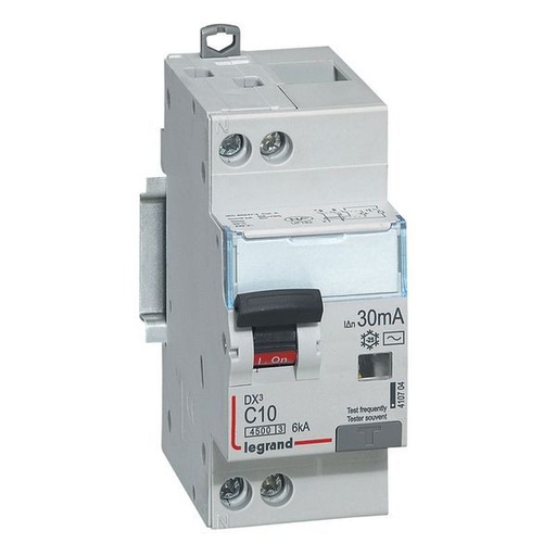 [LEG410704] Disjoncteur Diff Dx³ 4500 Vis/Vis -U+N 230V~ 10A Typeac 30 legrand 410704