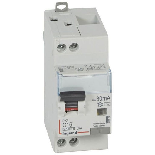 [LEG410705] Disjoncteur Diff Dx³ 4500 Vis/Vis -U+N 230V~ 16A Typeac 30 legrand 410705