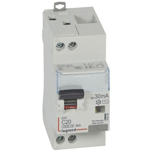 [LEG410706] Disjoncteur Diff Dx³ 4500 Vis/Vis -U+N 230V~ 20A Typeac 30 legrand 410706