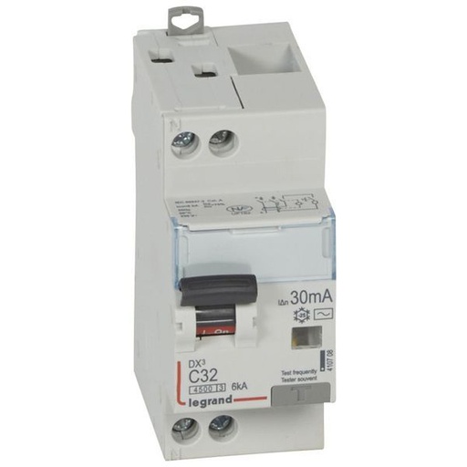 [LEG410708] Disjoncteur Diff Dx³ 4500 Vis/Vis U+N 230V~ 32A Typeac 3 legrand 410708