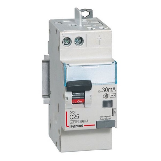 [LEG410719] Disjoncteur Diff Dx³ 4500 Vis/Auto -U+N 230V~ 25A Typeac 3 legrand 410719
