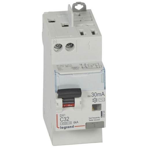 [LEG410720] Disjoncteur Diff Dx³ 4500 Vis/Auto -U+N 230V~ 32A Typeac 3 legrand 410720