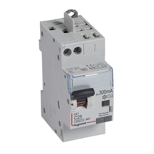 [LEG410731] Disjoncteur Diff Dx³ 4500 Vis/Auto U+N 230V~ 25A Typeac legrand 410731