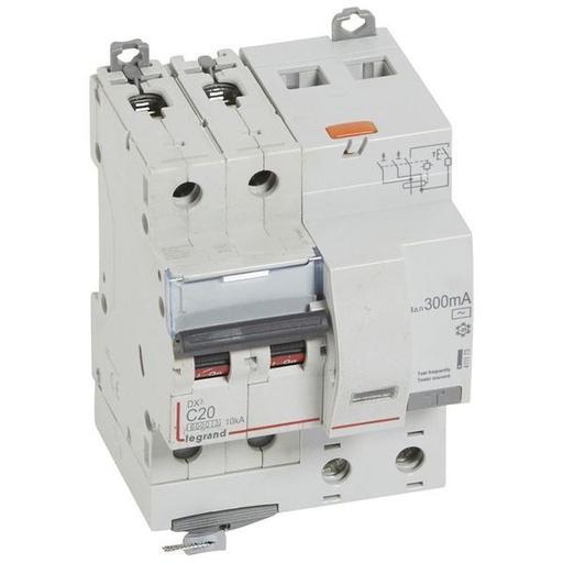 [LEG411173] Dx3 Disj Differentiel 2P C 20A 6000A Ac 300Ma 4 Modules legrand 411173