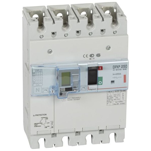 [LEG420259] Disjoncteur Magnétothermique Différentiel Dpx³250 Icu 36Ka 4 legrand 420259
