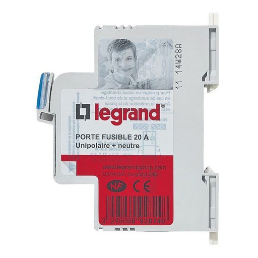 [LEG092814] Porte-Fusible 1P+N 20A Lexic legrand 092814