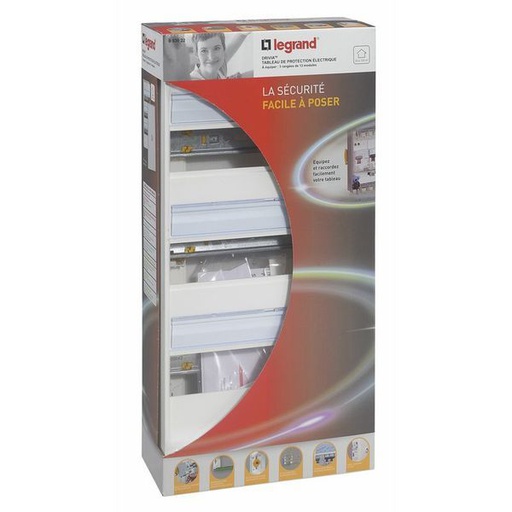 [LEG093022] Coffret À Équiper Drivia 3 Rangées 13 Modules Avec Borniers legrand 093022