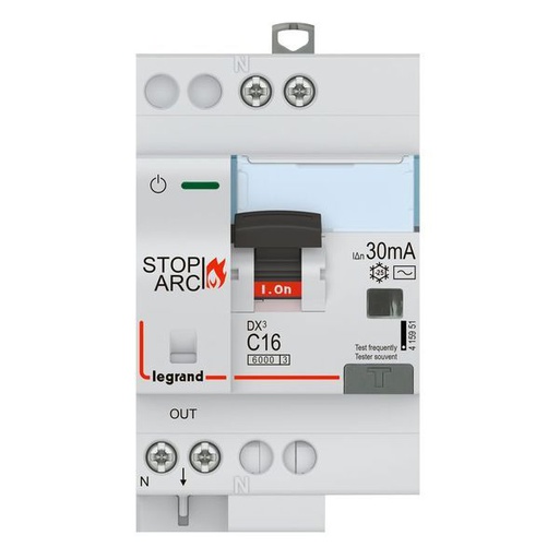 [LEG415951] Dx3 Disj Diff Stop Arc 1P+N C16 6000A 30Ma Ac legrand 415951