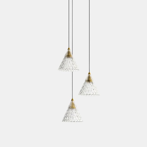 [LD15760214DO] Suspension veneto 36 x LED 15 or blanc mat 15-7602-14-DO