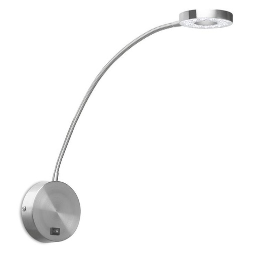 [LD446NS] Applique llit 18 x LED 3 3 nickel satiné 446-NS