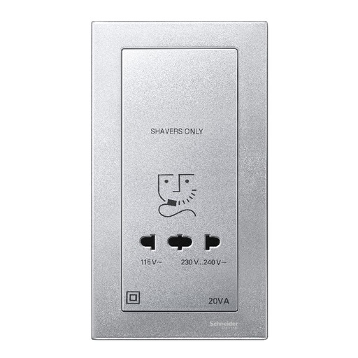 [SCHMTN213560] Enjoliveur M-Plan pour prise de rasoir, aluminium MTN213560