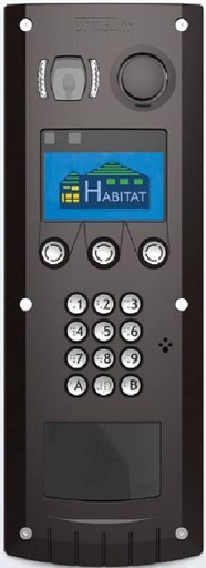 [URMPHBSZNLP] Plaque Hbs Zamac Noir Vigik Plat Urmet PHBSZNLP