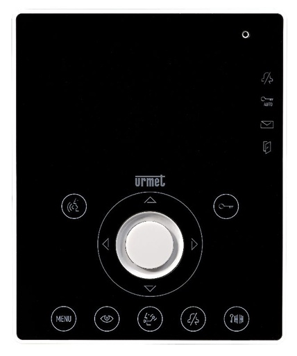 [URM1716/73] Facade Noire Pour Aiko 1716/6 Urmet 1716/73