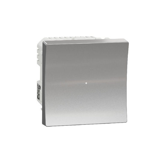 [SCHNU353730W] Wiser Unica - bouton poussoir - 10A - zigbee - alu NU353730W