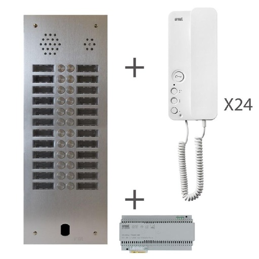 [URMKA83/224] Kit Audio 2R 24Bp 2 Voice Programme Urmet KA83/224