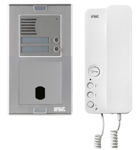 [URMKASA83/02] Kit Audio Sinth Alu 2Bp 2V Programme Urmet KASA83/02