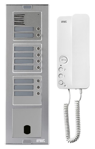 [URMKASA83/09] Kit Audio Sinth Alu 9Bp 2V Programme Urmet KASA83/09