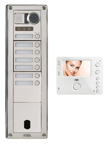 [URMKVSI83/07] Kit Video Sinth Inox 7 Bp 2V Urmet KVSI83/07