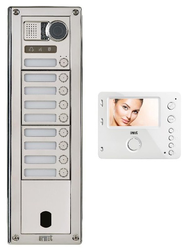 [URMKVSI83/09] Kit Video Sinth Inox 9 Bp 2V Urmet KVSI83/09