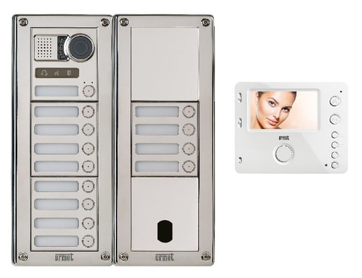 [URMKVSI83/10] Kit Video Sinth Inox 10 Bp 2V Urmet KVSI83/10