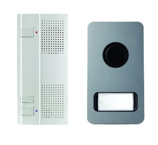 [URM1122/61] Kit Audio Mikra Alu 2 Fils Mains Libres Urmet 1122/61