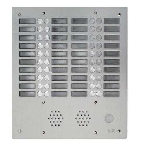 [URM7774/40] Plaque A.V Alu 6Mm 4R 40Bp Urmet 7774/40