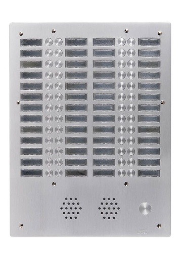 [URM7774/52] Plaque A.V Alu 6Mm 4R 52Bp Urmet 7774/52