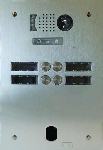 [URMV83/204] Plaque Video Alu 2R 4 Bp 2 Voice Urmet V83/204