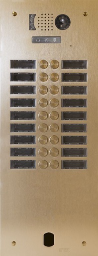 [URMV83/218CH] Plaq Video Alu 2R 18 Bp 2Voice Champagne Urmet V83/218CH