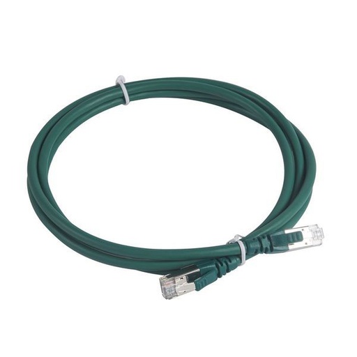 [LEG051867] Cordon Rj45/Rj45 Standard Cat6A S/Ftp Lszh Vert 2 M legrand 051867