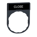 Harmony porte étiquette 30 x 40 mm standard - Ø22 ZBY2314