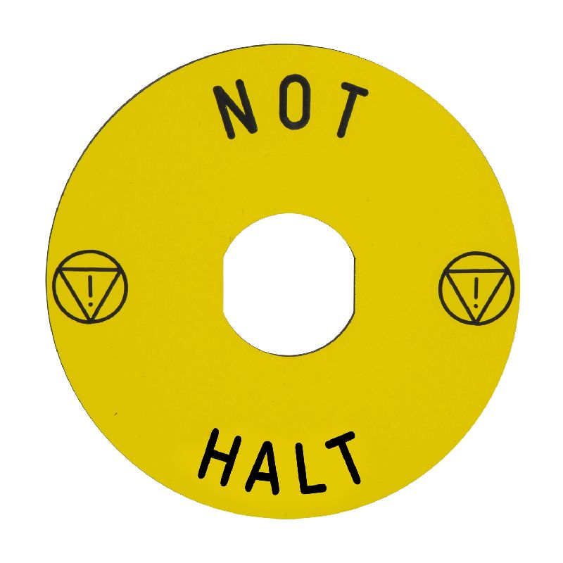 Harmony étiquette circulaire Ø90mm jaune - logo EN ZBY8230