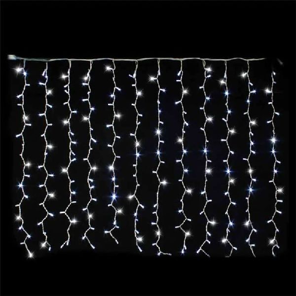 MASTER - Rideau Racc 2x1,5m 12 desc. 230V Blanc pétillant - Festilight 54412-12-W0-Z