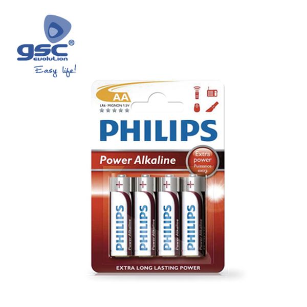 Pile Alcaline PHILIPS LR6 (AA) Blister 4 Ud. | 009000312