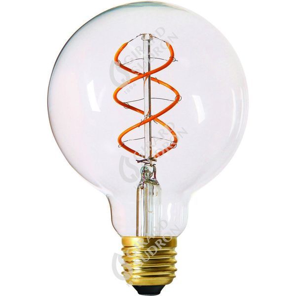 Globe g95 filament led torsade 5w e27 2200k 300lm 716619