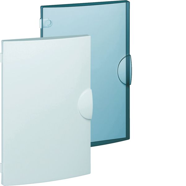 Porte opaque blanc pur Gamma+ pour coffret Gamma 13, 2 rangées 26 M GP213P
