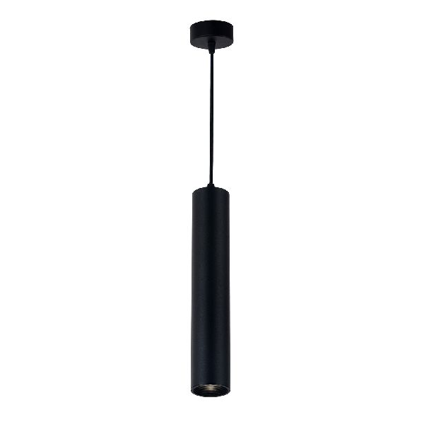 Suspension Gu10 Aluminium Corps Noir 5.5X30Cm 9062