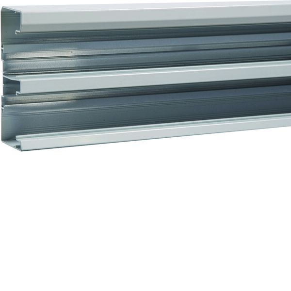 Socle goulotte d'installation queraz GBA 50x130 mm 2 compartiments Alu Anodisé GBA501311ALU