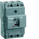 Disjoncteur Boitier Moulé h3 x160 TM A/F 3P3D In63A Icu40kA à cage HNA063H