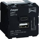 Chargeur Gallery USB A+C WXF113