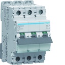 Disjoncteur magnétique 3P 25kA 6.3A 3 modules MMN306