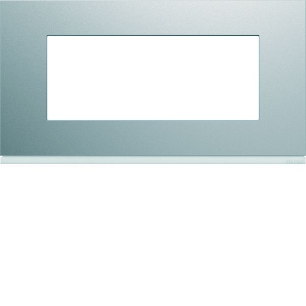 Plaque de finition Gallery 5 modules Titane entraxe 71 mm WXP0105
