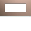 Plaque de finition Gallery 5 modules Rosé entraxe 71 mm WXP0505