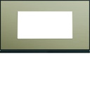 Plaque de finition Gallery 4 modules Bronze entraxe 57 mm WXP2234